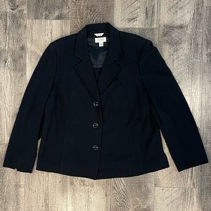 Talbots black women’s suit blazer jacket size 14W